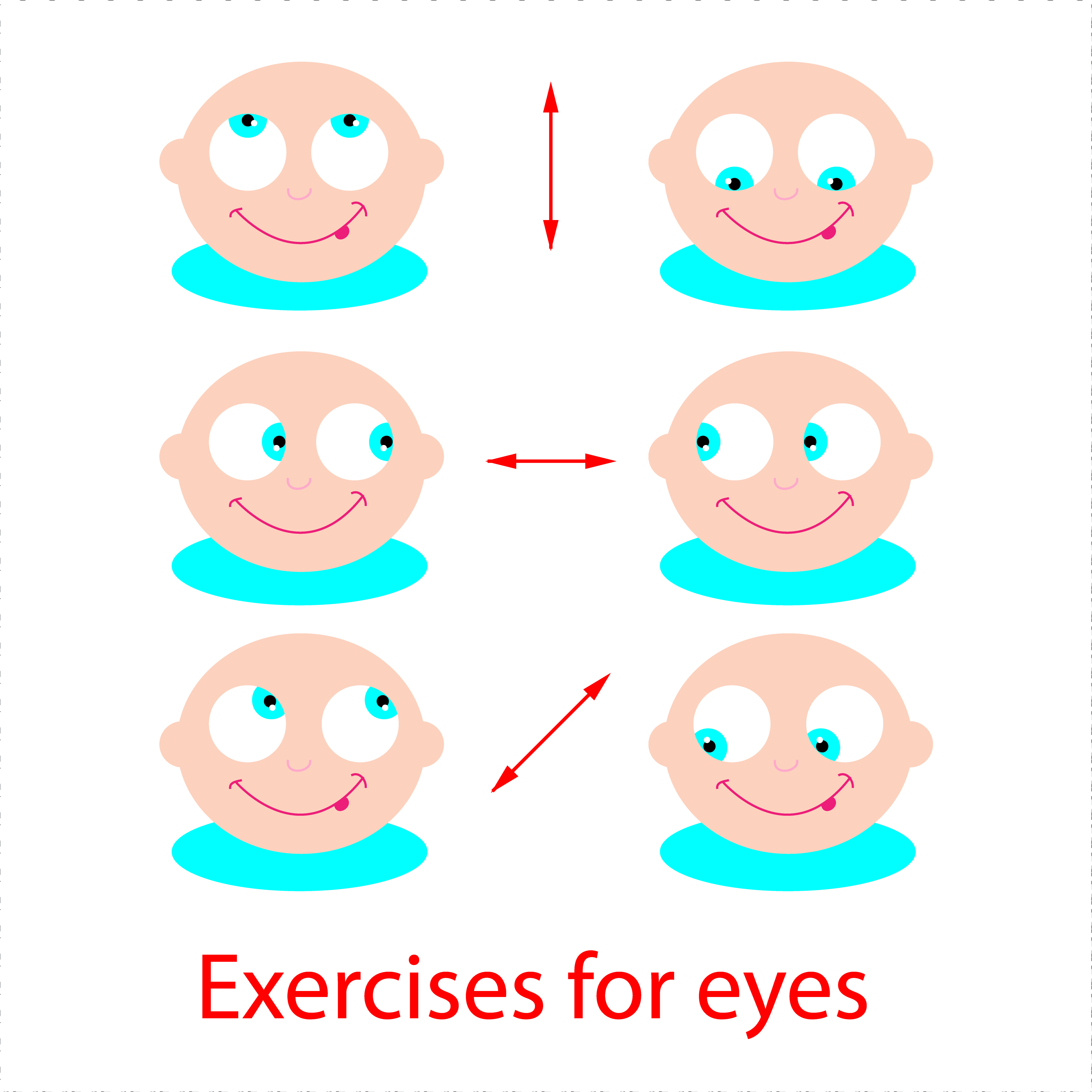 Exercise the muscles around your eyes