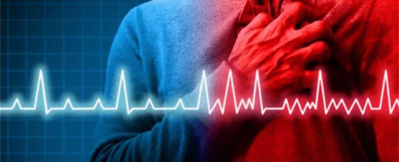 A person place hand at heart