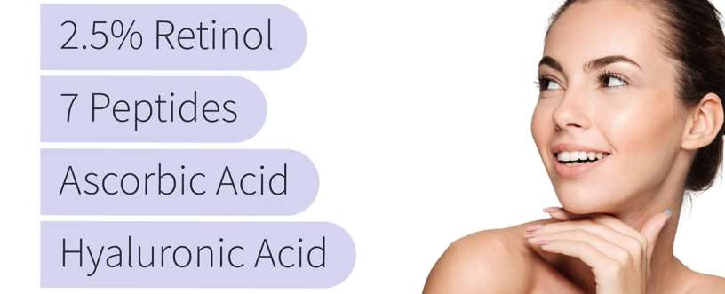 Peptides, Retinol & Hyaluronic Acid