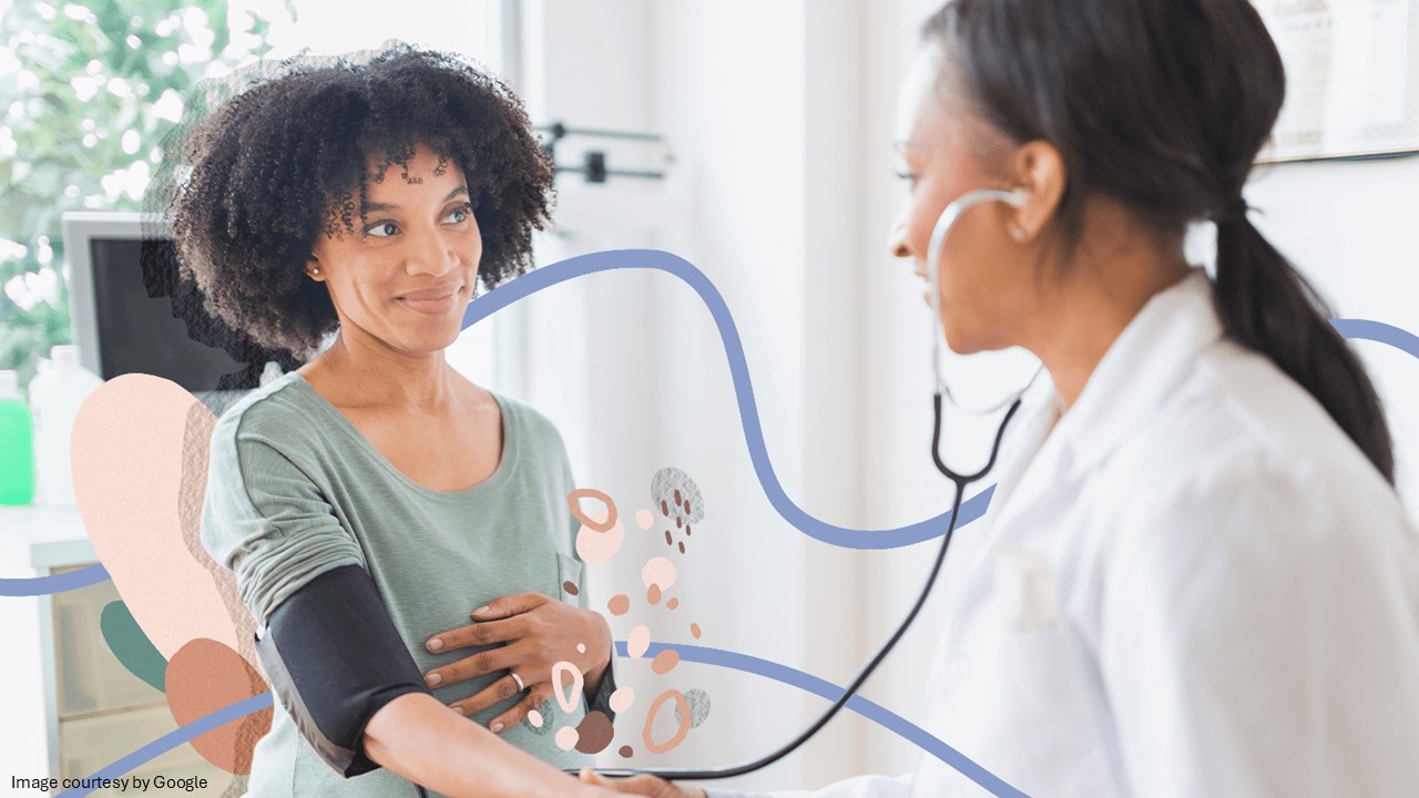 Patient discussing about HCG with doctor