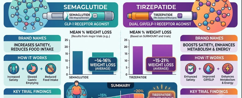 Semaglutide vs Tirzepatide: Which Helped Patients Lose More Weight? | Weight Loss Medication Comparison