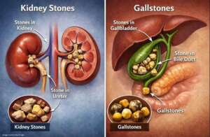 Kidney vs Gallbladder Stones