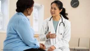 doctor with Leukemia patient