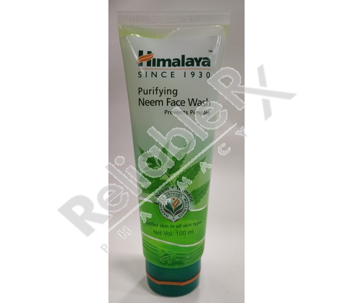 Himalaya Purifying Neem Face Wash Prevents Pimples 100 Ml Face Care Herbal