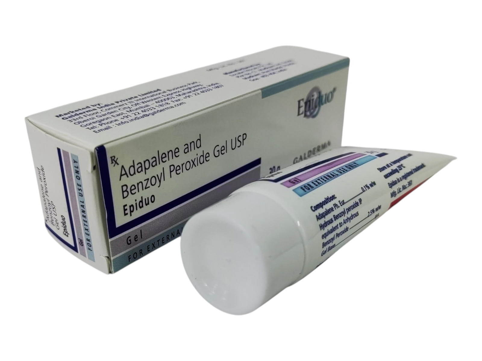 Epiduo Gel 0.1% + 2.5% W/W 30 Gm