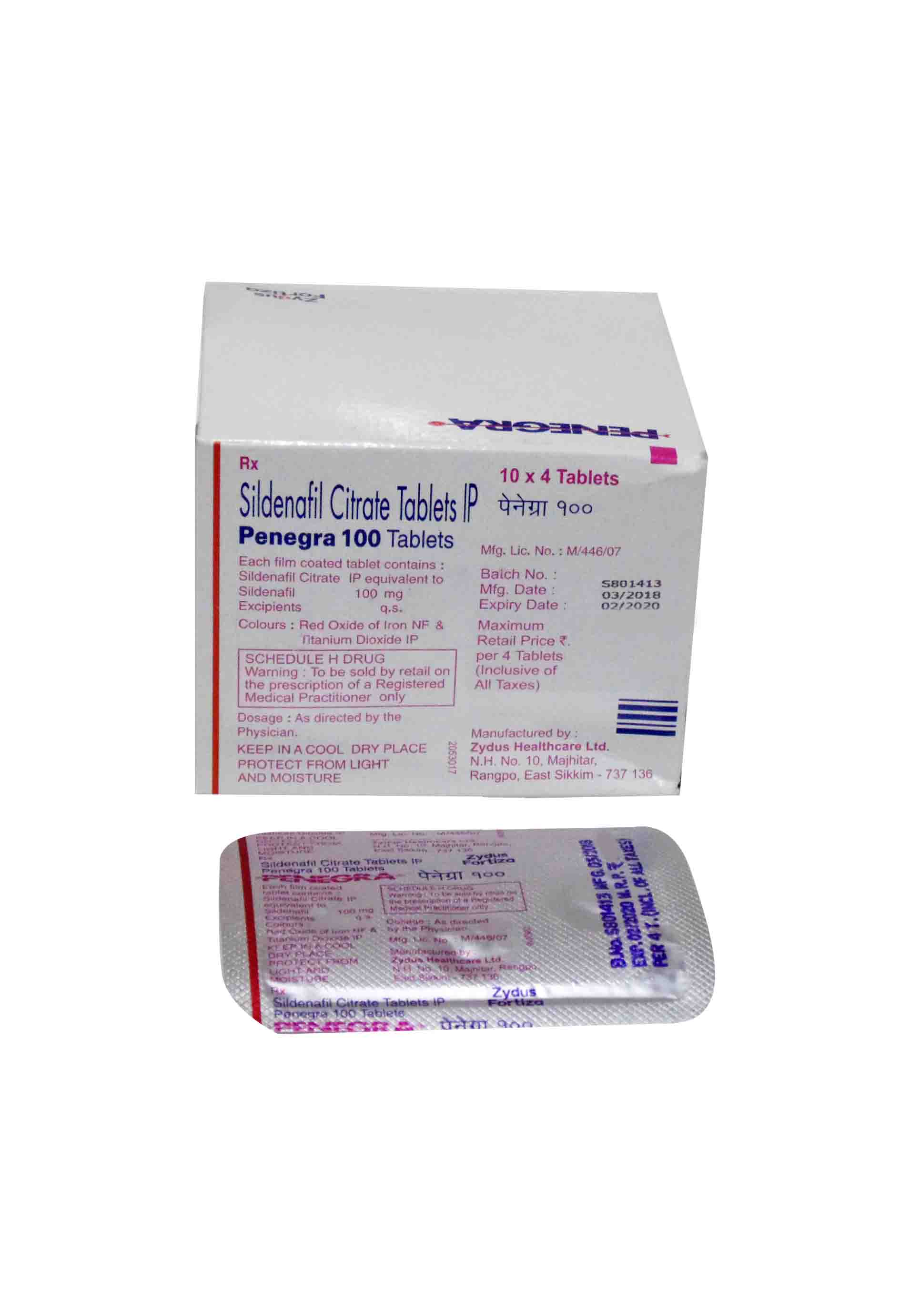Cost of penegra 100mg